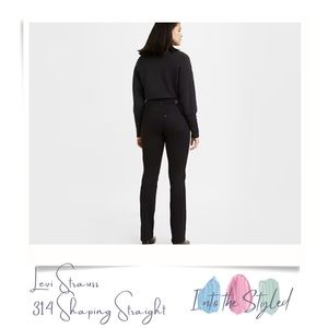 Levi Strauss Black Shaping Straight Jean 👖for Women